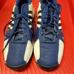 Adidas Navy and White Athletic Shoes